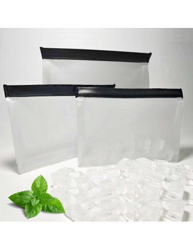 3 Bolsas de Almacenamiento de Hielo Reutilizables UlifeBetter 25x18.5cm