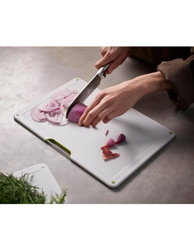 Set de 4 Tablas de Cortar Joseph Joseph con Estuche Acero Inoxidable