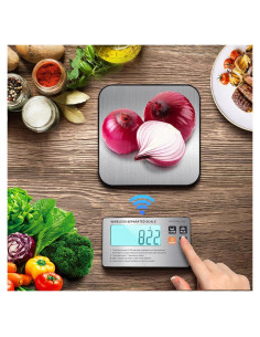 Báscula de Cocina Inalámbrica SHGMEET 15 kg Digital LCD