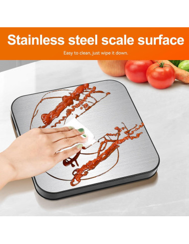 Báscula de Cocina Inalámbrica SHGMEET 15 kg Digital LCD