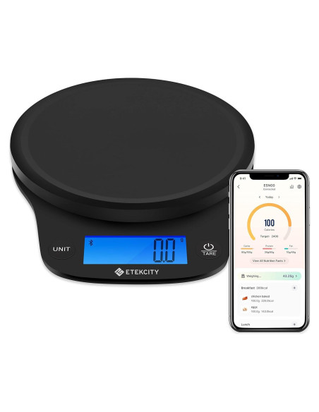 Etekcity Escala de Cocina Inteligente Digital 5000g Bluetooth