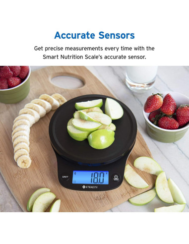 Etekcity Escala de Cocina Inteligente Digital 5000g Bluetooth