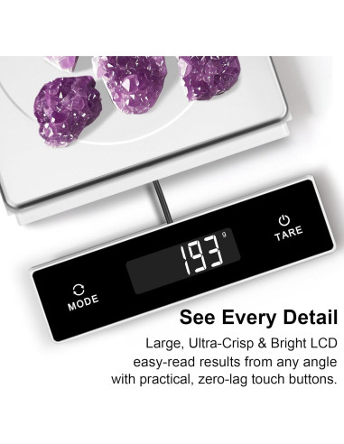 Báscula Digital de Cocina THINKSCALE 5kg Acero Inoxidable Pantalla Desplegable