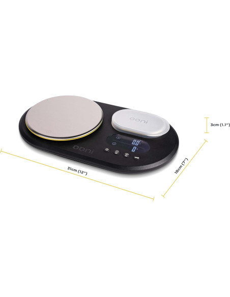 Básculas Digitales de Cocina Ooni - Pantalla LCD Dual 10kg