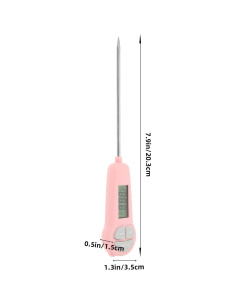 Termómetro Digital de Carne Kisangel Rosa 30C a 300C LCD 2
