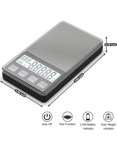 Báscula de Espresso Weightman Mini 1000g x 0.1g con Temporizador 2