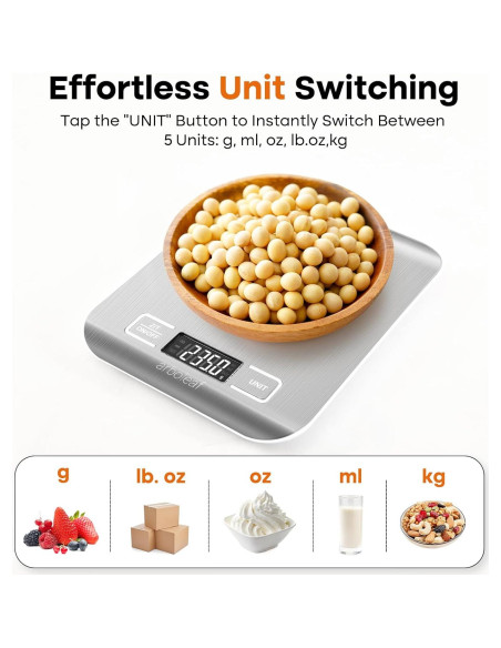 Escala de Cocina Digital Arboleaf 10kg Acero Inoxidable