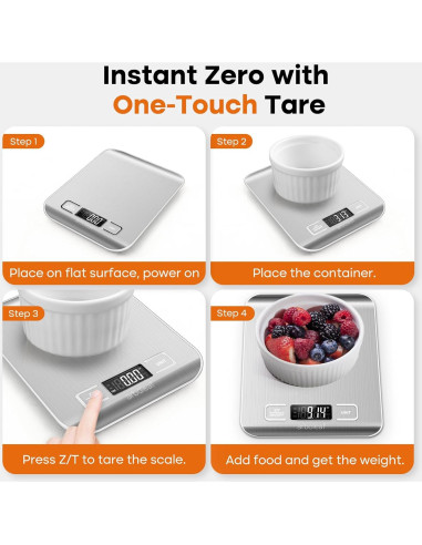 Escala de Cocina Digital Arboleaf 10kg Acero Inoxidable