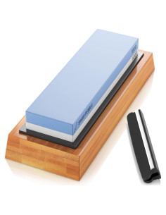 Piedra de Afilado Doble Grit 1000/6000 Sharp Pebble con Base