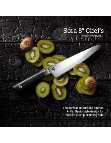 Cuchillo de Chef Shun Sora 20 cm Acero VG10 Forjado