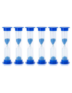 Reloj de Arena I-MART 6 Pcs 1 Minuto Azul Plástico