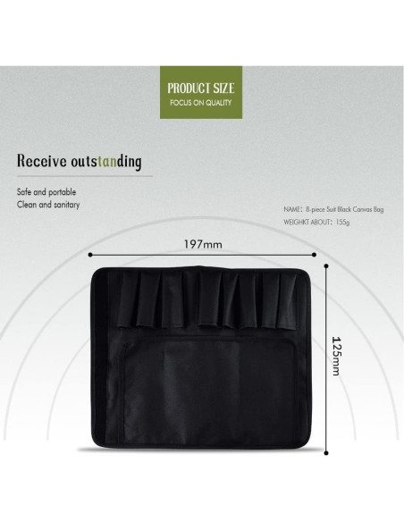 Juego de Cuchillos de Cocina FULLHI 14 Piezas Acero Inoxidable