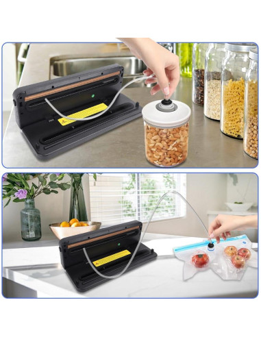 Máquina de Sellado al Vacío Lwuey 5 en 1 con 50 Bolsas