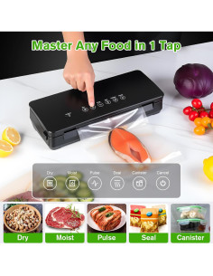 Sellador al vacío YIERRY 120W con 5 Modos y Cortador 2