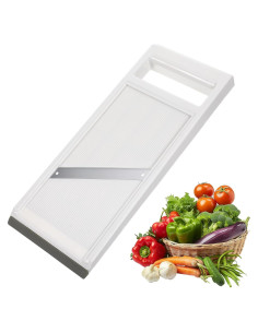 Rebanador Mandolina de Mano Classicseali - Acero Inoxidable, Blanco