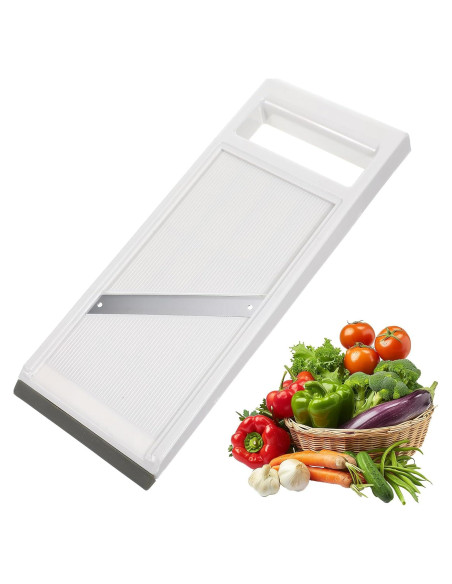 Rebanador Mandolina de Mano Classicseali - Acero Inoxidable, Blanco