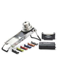 Mandolina De Buyer Revolución Maestra - Acero Inoxidable, 6 Cuchillas