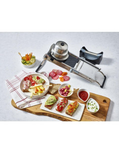 Mandolina De Buyer Revolución Maestra - Acero Inoxidable, 6 Cuchillas 2