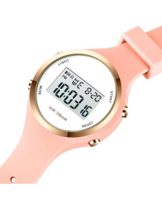 Reloj Deportivo XCZAP Digital Rosa Resistente al Agua 30M 2