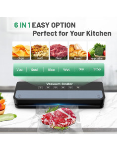 Máquina Selladora al Vacío MAXDONE 6-en-1 con 10 Bolsas 2