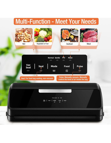 Máquina de Sellado al Vacío ESLKNOE VSM-001 90Kpa 14 en 1