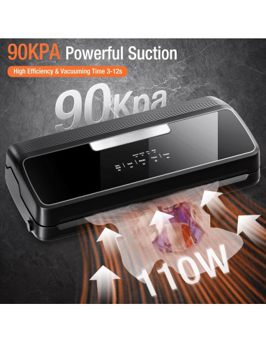 Máquina de Sellado al Vacío ESLKNOE VSM-001 90Kpa 14 en 1