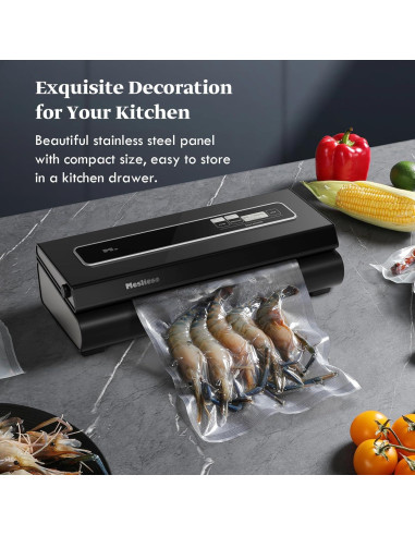 Máquina de Sellado al Vacío Mesliese 90Kpa 6-en-1 Compacta