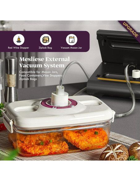 Máquina de Sellado al Vacío Mesliese 90Kpa 6-en-1 Compacta