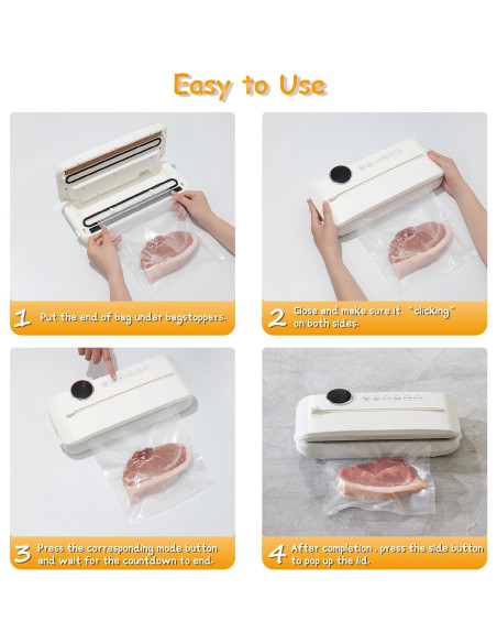 Sellador al vacío Mlsxscic 6 en 1 con cuchilla y 20 bolsas