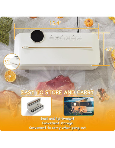 Sellador al vacío Mlsxscic 6 en 1 con cuchilla y 20 bolsas