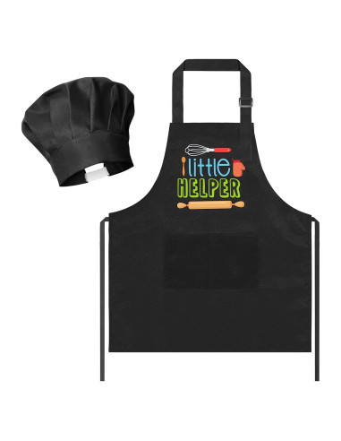 Conjunto Delantal y Gorro Chef Niños R HORSE Ajustable