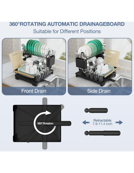 Escurridor de Platos 2 Niveles Utheinteck Antioxidante