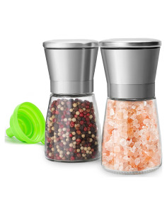 Juego de Molinillos de Sal y Pimienta M JINGMEI 2 Piezas