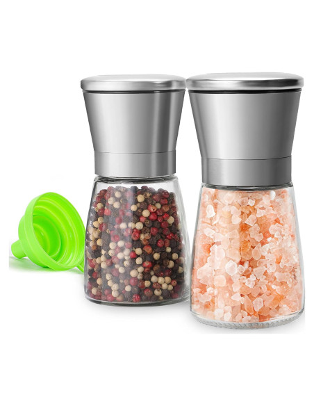 Juego de Molinillos de Sal y Pimienta M JINGMEI 2 Piezas