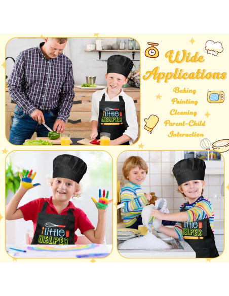 Conjunto Delantal y Gorro Chef Niños R HORSE Ajustable