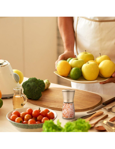 Juego de Molinillos de Sal y Pimienta M JINGMEI 2 Piezas