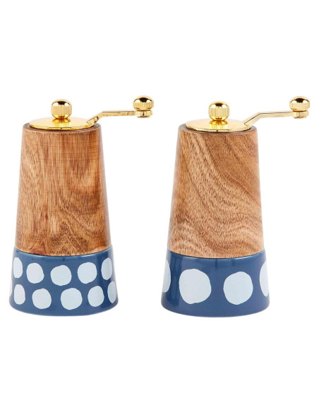 Conjunto Molinillos Sal y Pimienta Mud Pie Cerámica 12.7 cm