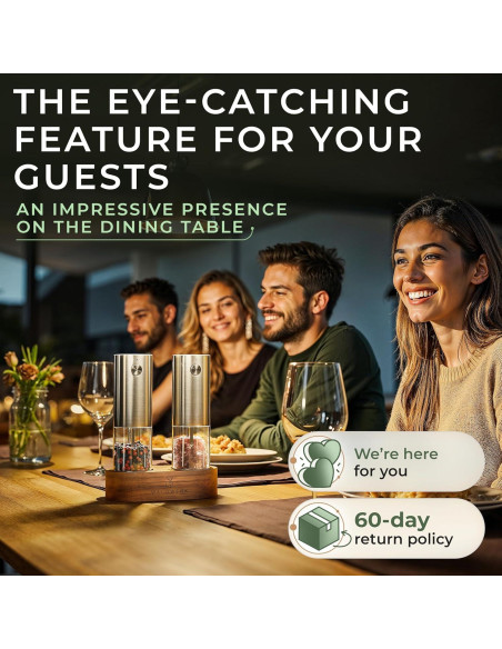 Conjunto Molinillos Eléctricos de Sal y Pimienta WALDWERK