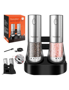 Juego de Molinillos Eléctricos de Sal y Pimienta Theresduet