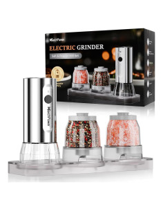 Juego de Molinillos Eléctricos de Sal y Pimienta Marchpower 200ml