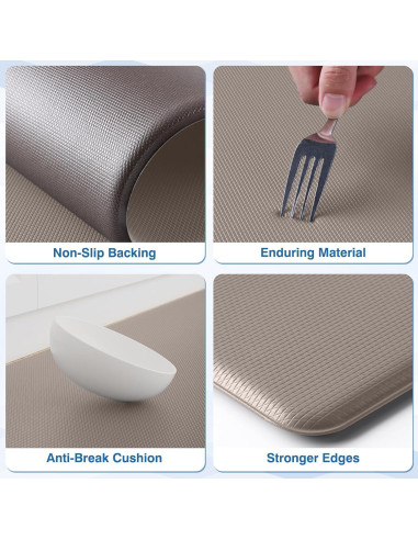 Alfombrillas Antifatiga StepRite 2PCS 43.9x76.2cm Caqui