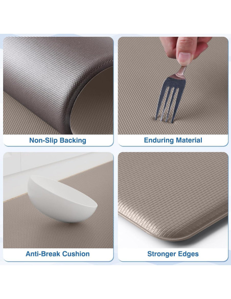 Alfombrillas Antifatiga StepRite 2PCS 43.9x76.2cm Caqui