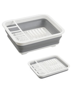 Escurridor de Platos Plegable Craftend Gris - Ahorra Espacio