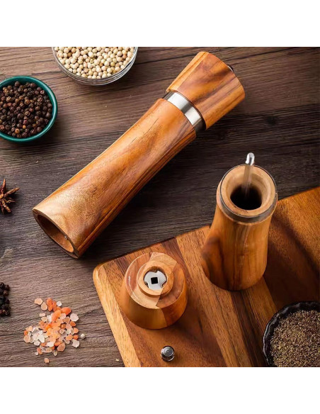 Juego de Molinillos de Sal y Pimienta Han&field 20 cm Madera Acacia