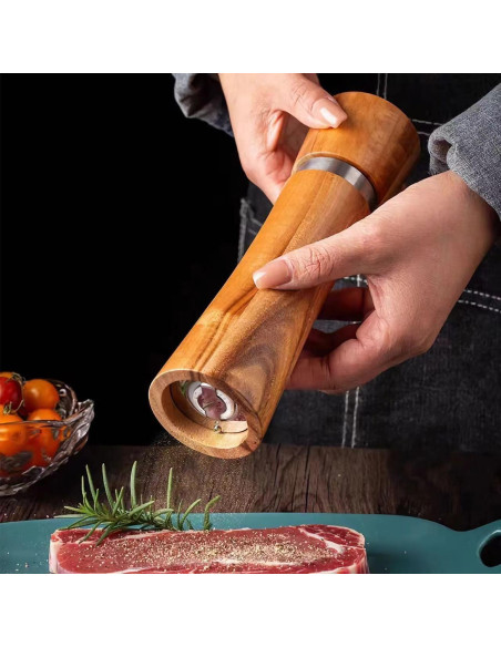 Juego de Molinillos de Sal y Pimienta Han&field 20 cm Madera Acacia