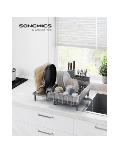 Estante Secador de Platos SONGMICS Acero Inoxidable 50.7x48.6cm 2