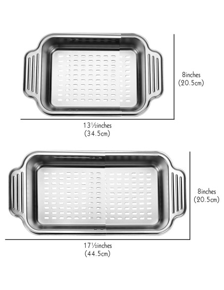 Estante Expandible LUEXBOX para Secar Platos Acero Inoxidable