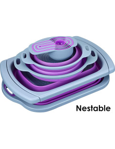 Juego de cocina de silicona colapsable 10 piezas PurpleChef 2