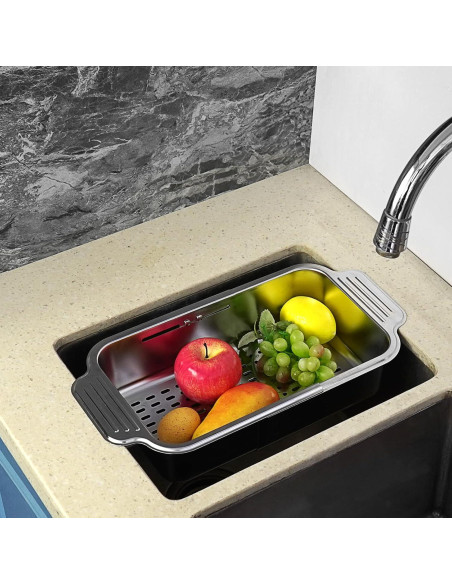 Estante Expandible LUEXBOX para Secar Platos Acero Inoxidable