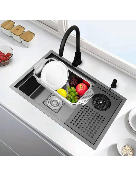 Estante Expandible LUEXBOX para Secar Platos Acero Inoxidable